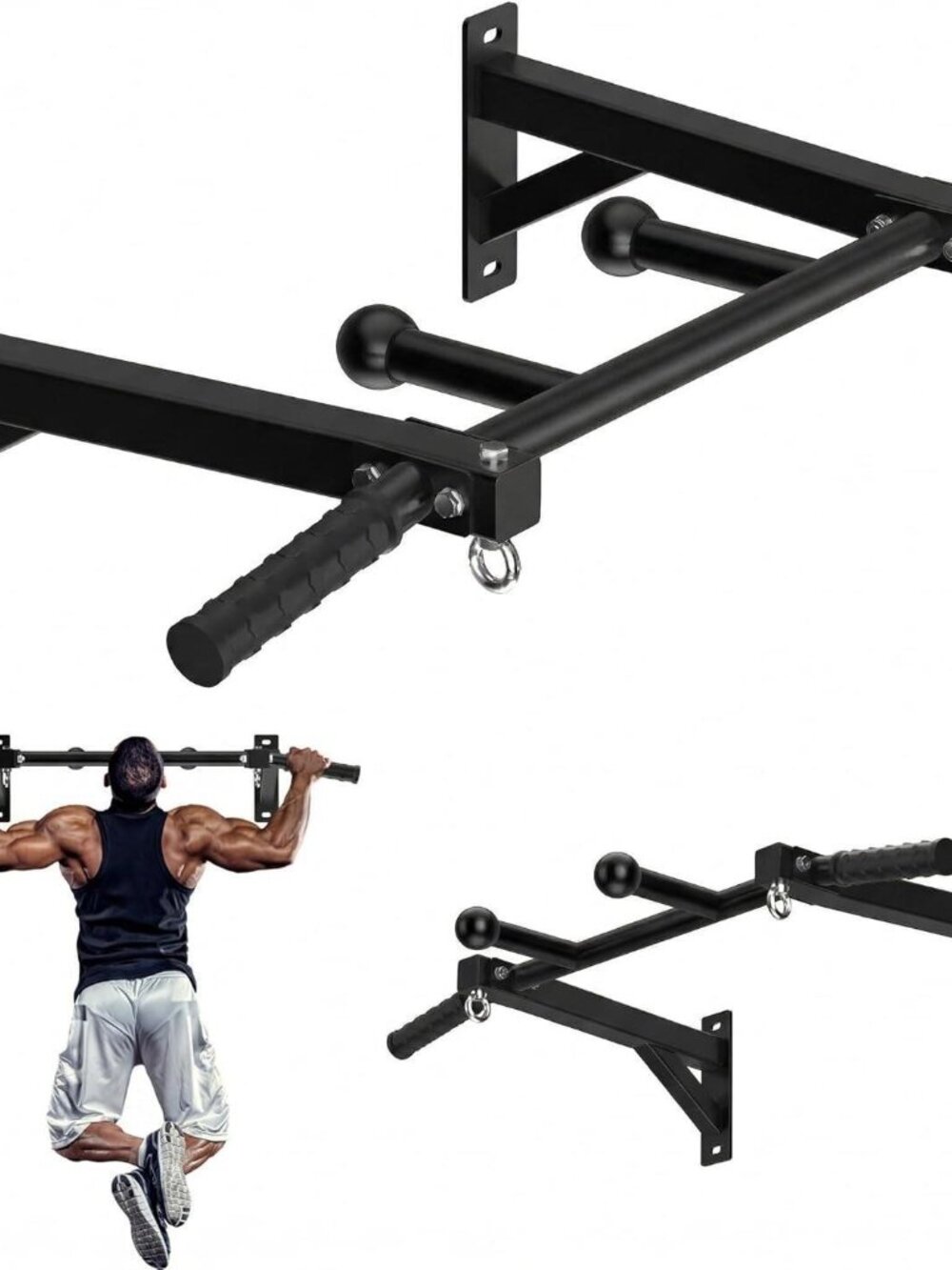 HWOOUSA Wall Mount Pull Up Bar